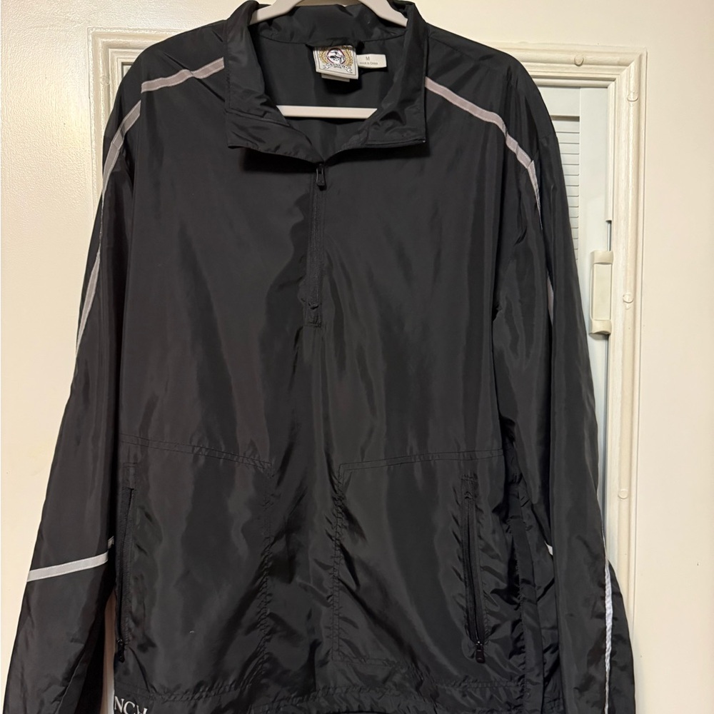 Cinch Black Windbreaker Jacket with Gray Accents